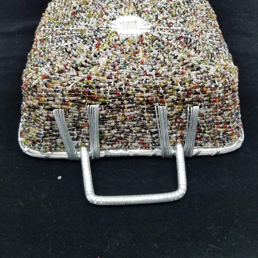 Handmade Square Aluminum Seed‎ Bead Wire Basket